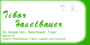tibor haselbauer business card